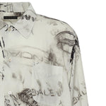 Camicia con stampa in popeline di viscosa 852334 TTL781240 BALENCIAGA 