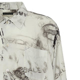 Camicia con stampa in popeline di viscosa 852334 TTL781240 BALENCIAGA 