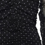 Abito in chiffon a pois 115224 000 ROTATE 