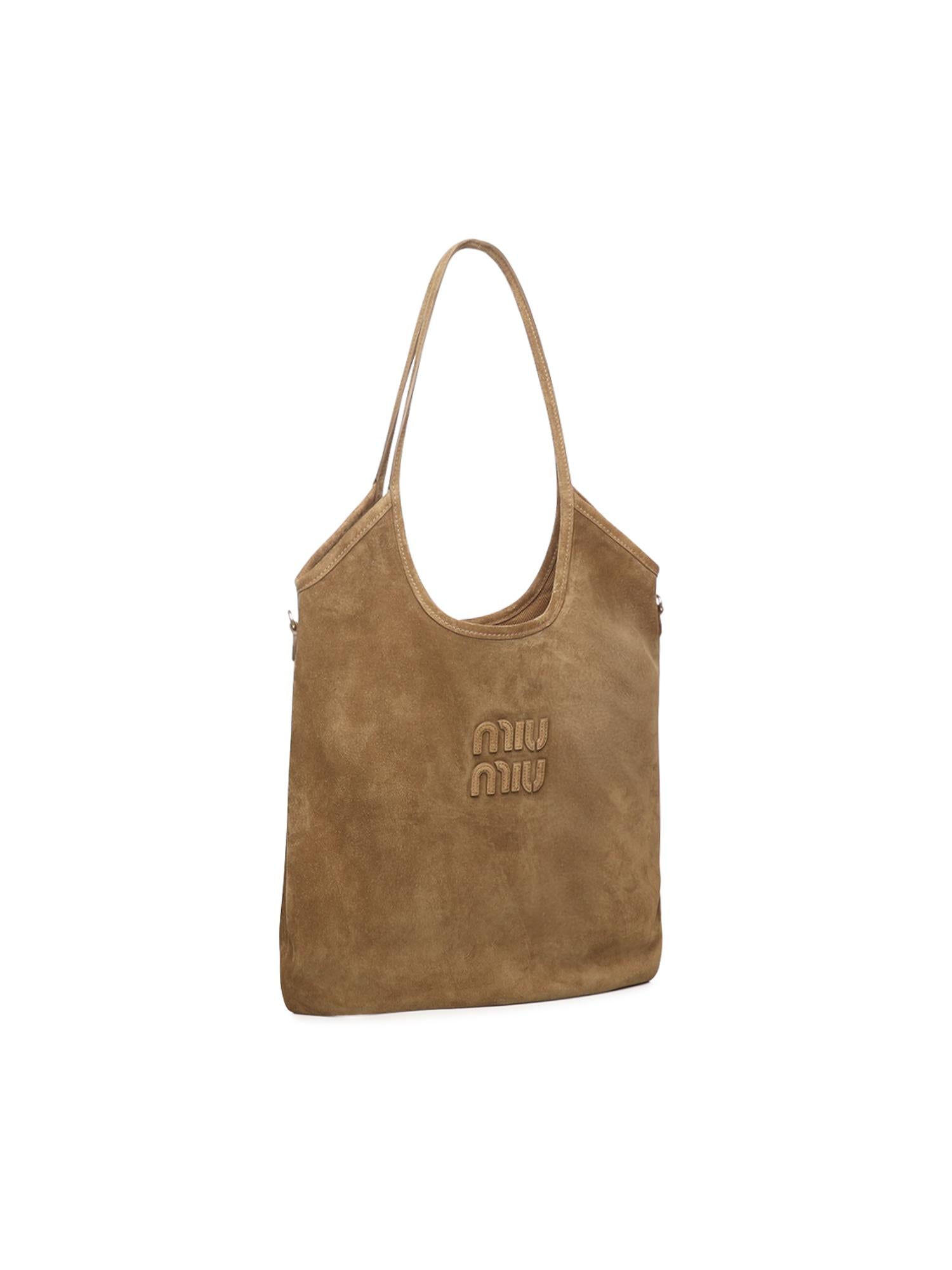 Borsa Ivy in pelle scamosciata 5BG231 2CSSF0393 MIU MIU 