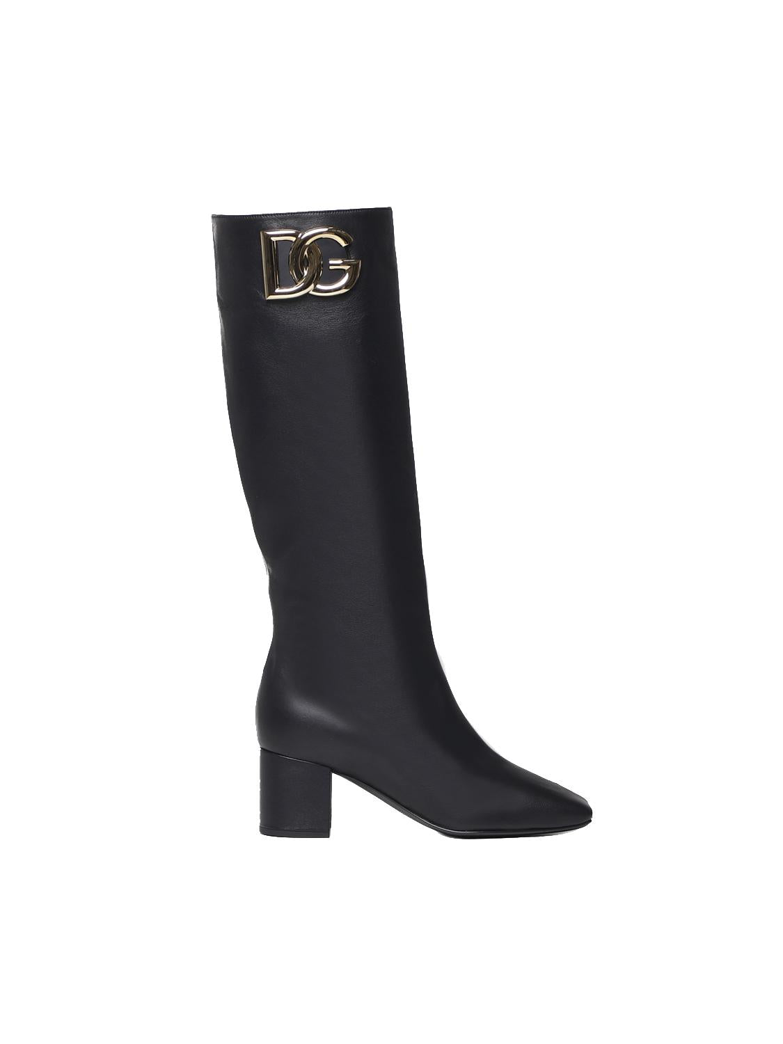 Stivali Jackie in pelle di agnello CU1067 AQ51380999 DOLCE & GABBANA 