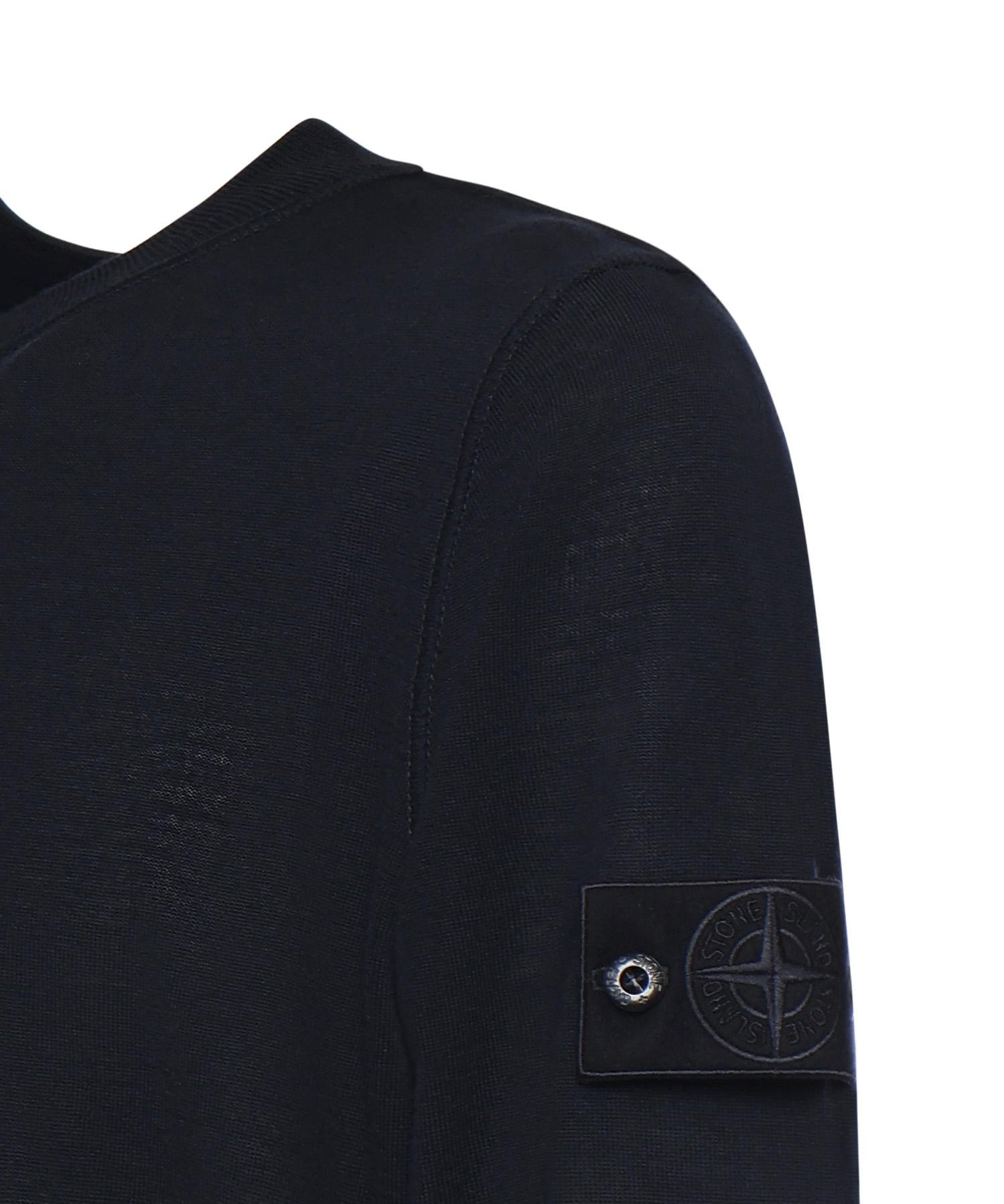 Maglione girocollo in lana con logo L1S155100074 S00FCV0020 STONE ISLAND 