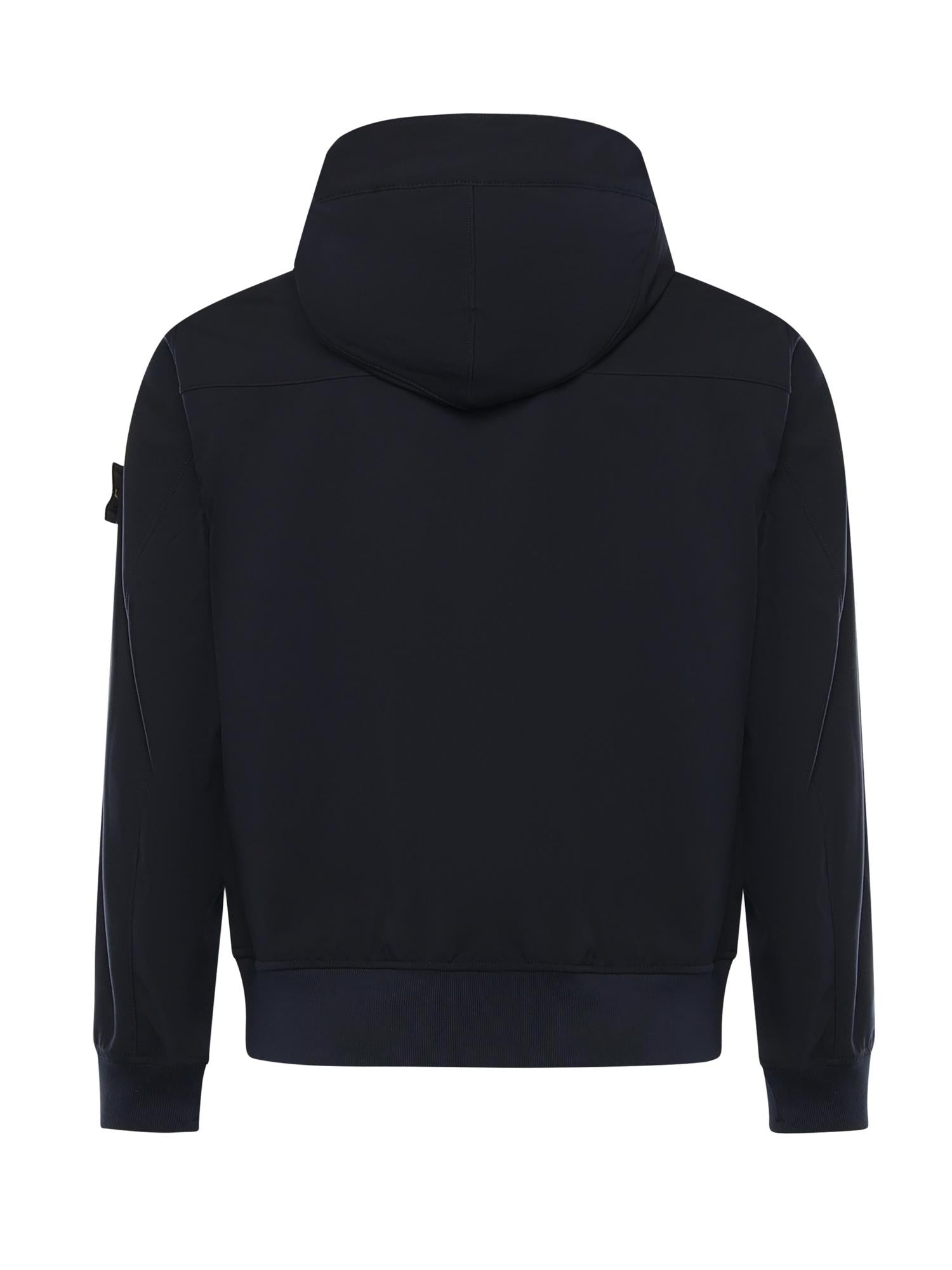 Giacca antigoccia in reps di nylon con logo L1S154100118 S0A22V0020 STONE ISLAND 