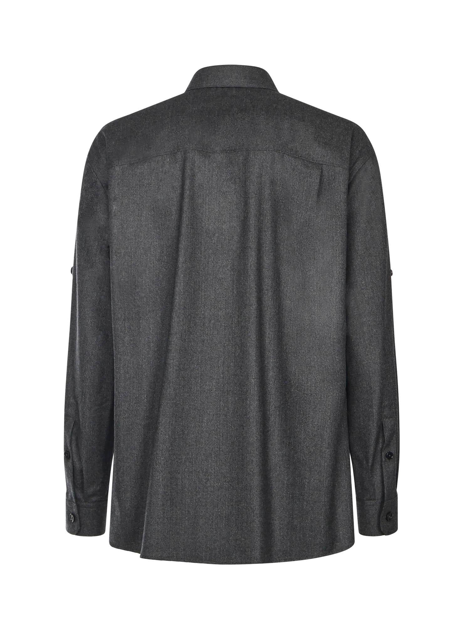 Camicia in stuoia lana mélange G5NI3T FURNCN0141 DOLCE & GABBANA 