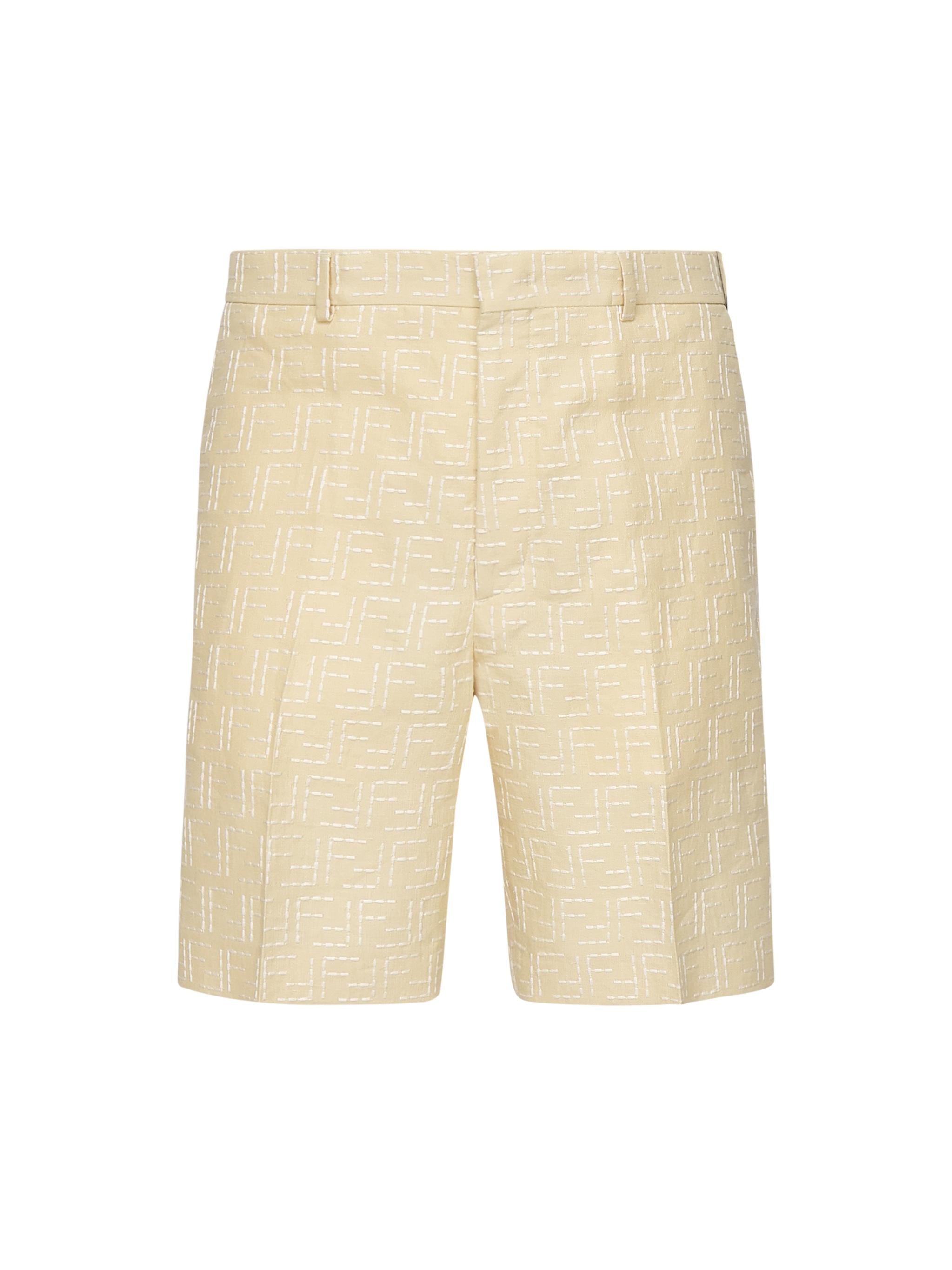 Bermuda in Jacquard FF di lino FB0821 AU6YF0PKL FENDI 