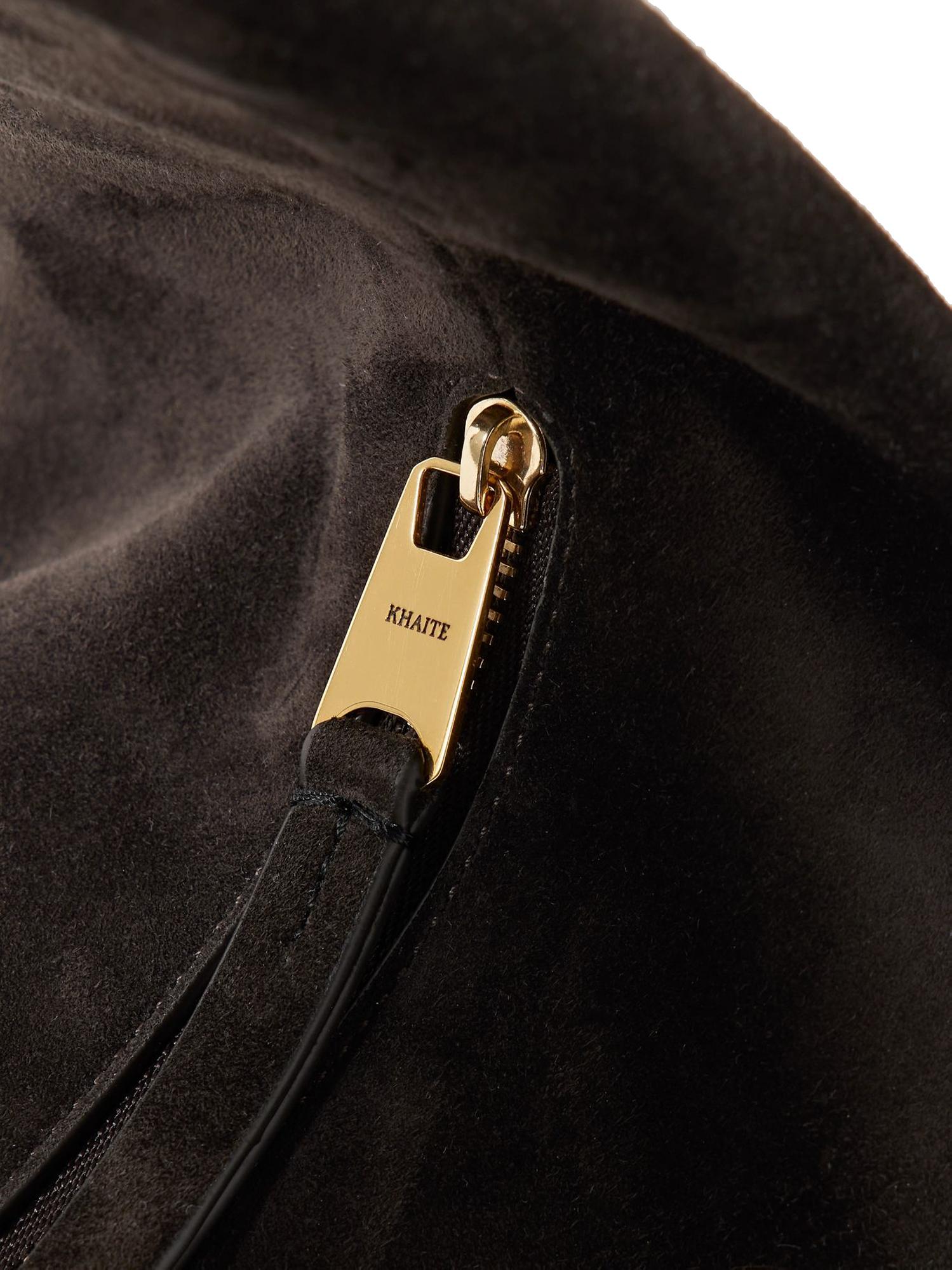 Borsa Olivia Medium in pelle scamosciata H6015 726950 KHAITE 
