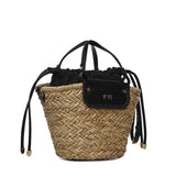 Borsa Vanna con logo 73BS9N201 VANNANERO/NATURALE V° 73 