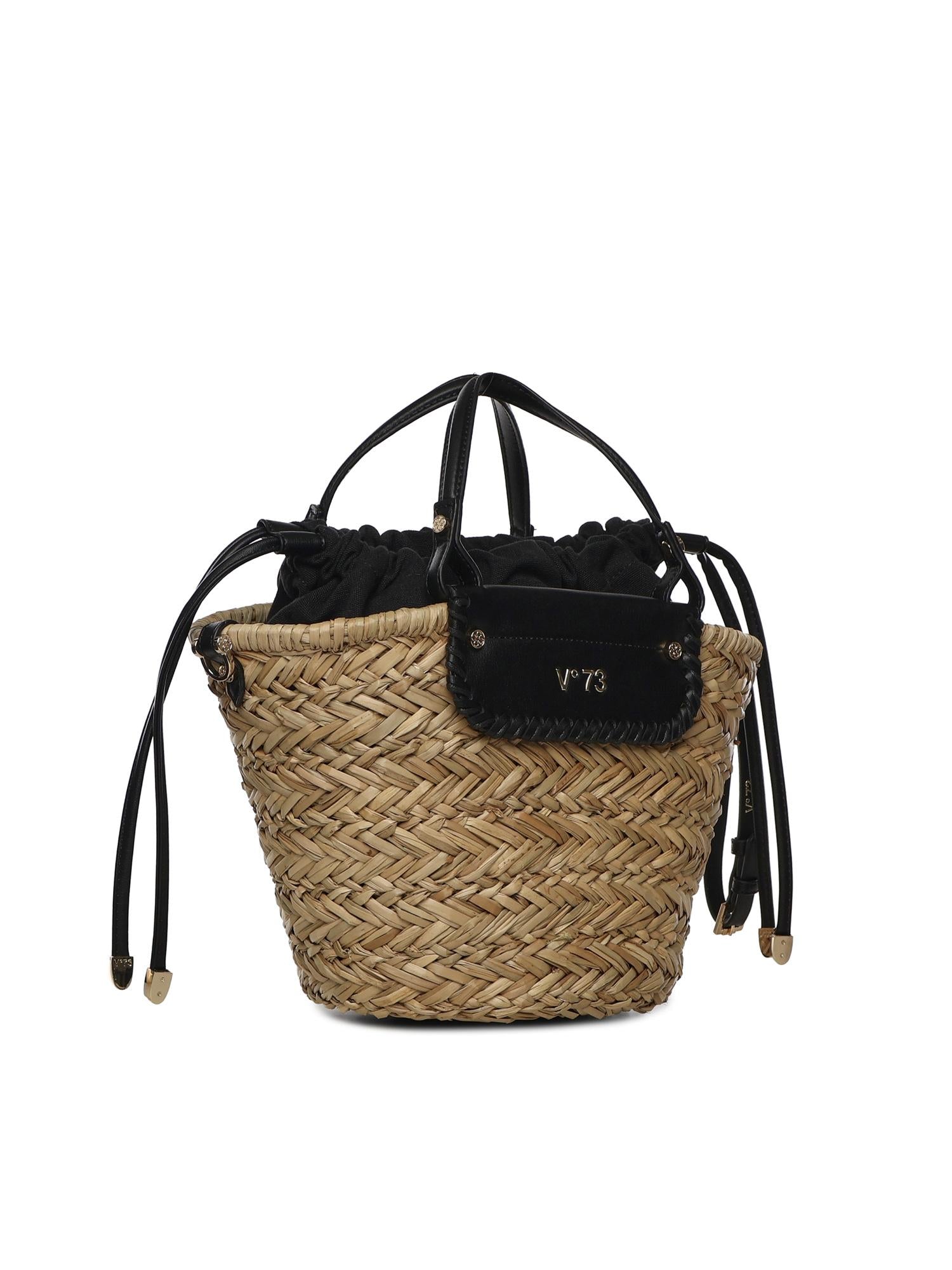 Borsa Vanna con logo 73BS9N201 VANNANERO/NATURALE V° 73 