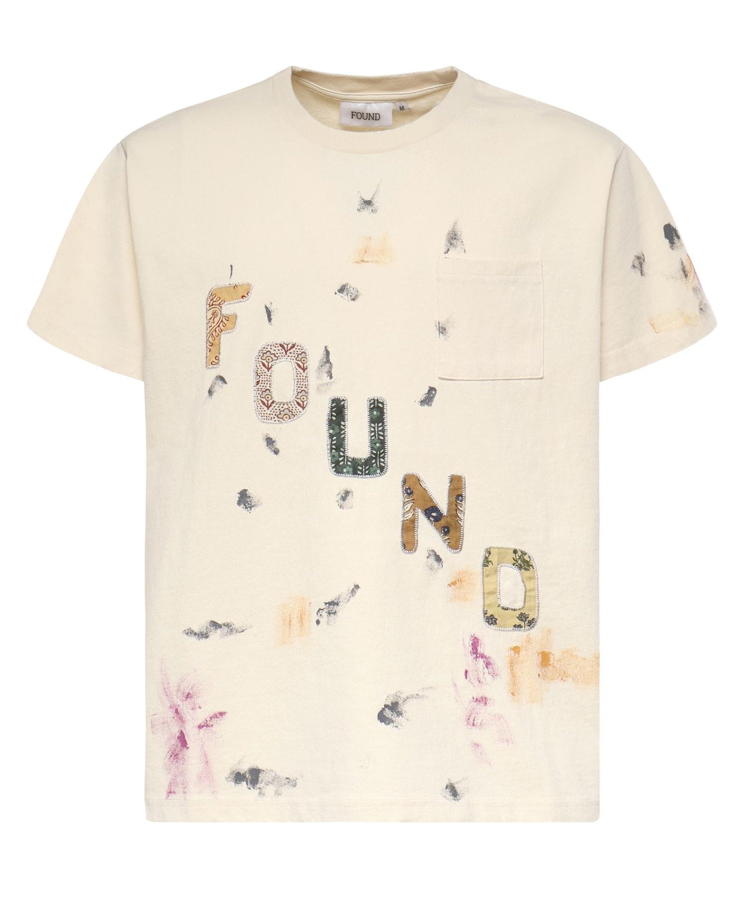T-shirt Tapestry Logo Paint in cotone FOSS26TT16012 6368 FOUND 