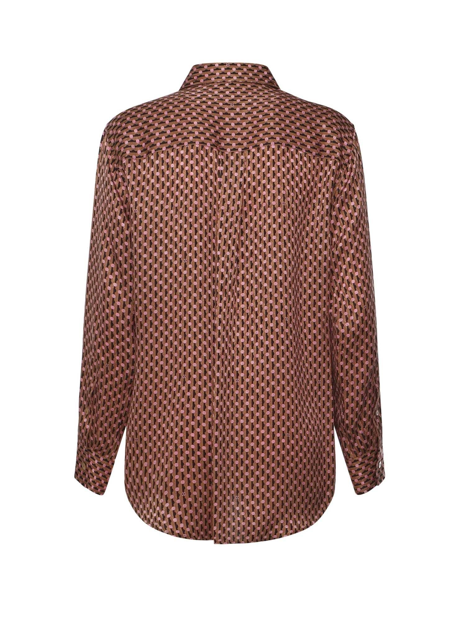 Camicia in seta jacquard Fendi Dots FS8293 AVJ2F1TRM FENDI 