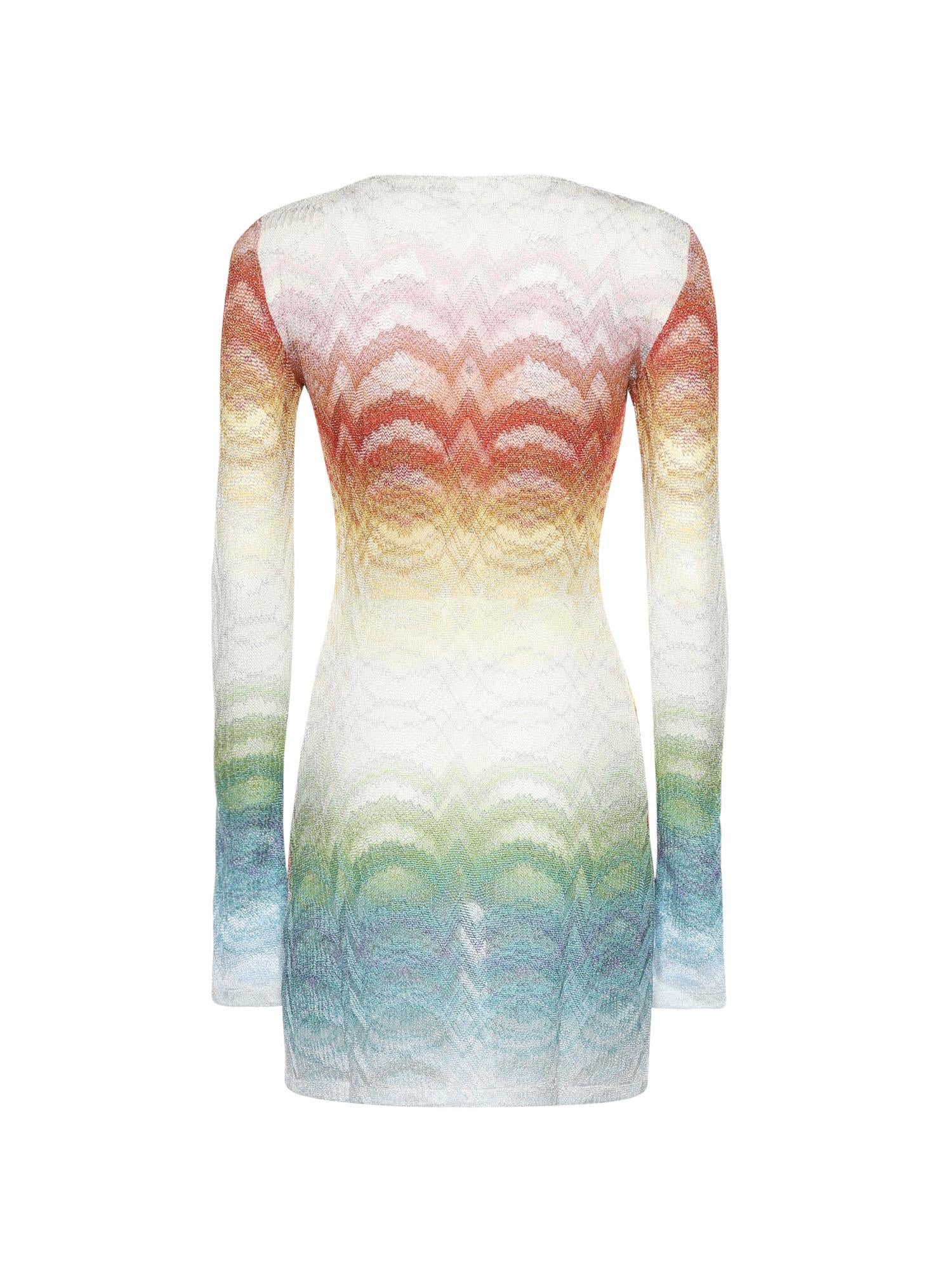 Mini-abito in viscosa lamé MC22SL00 BR014HSM9X1 MISSONI 