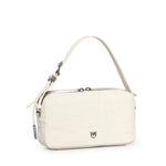 Borsa bauletto a tracolla in pelle stampa coccodrillo 106761 A2YWZ15O PINKO 