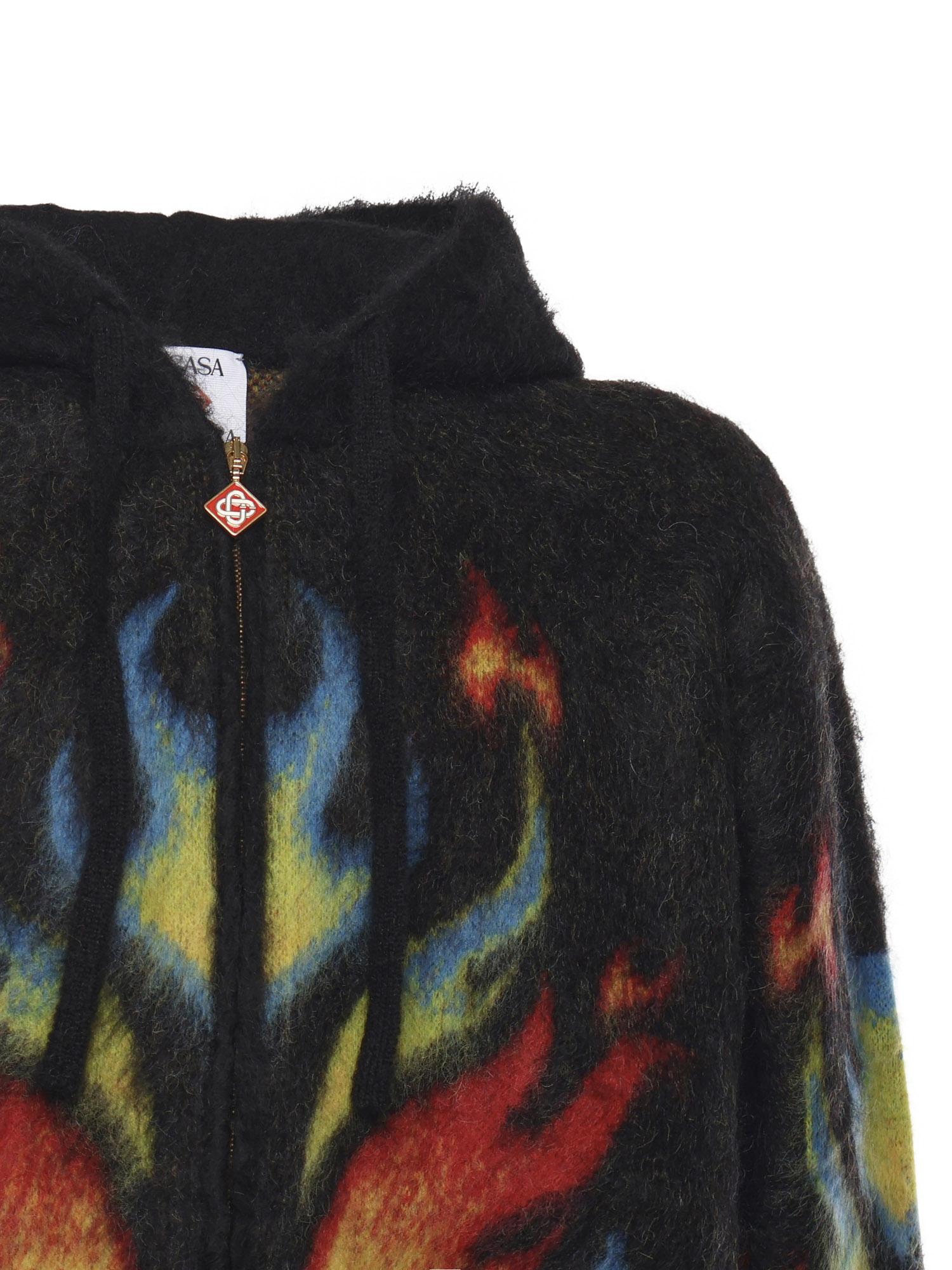 Felpa Flame Laurel in mohair MAW25KW1141 01 CASABLANCA 