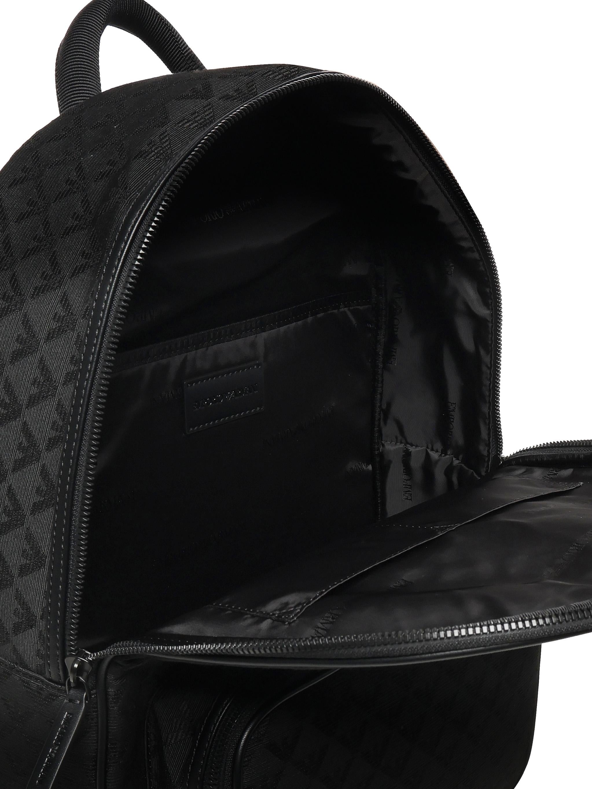 Zaino in nylon jacquard eagle all over Y4O315 Y022V81336 EMPORIO ARMANI 
