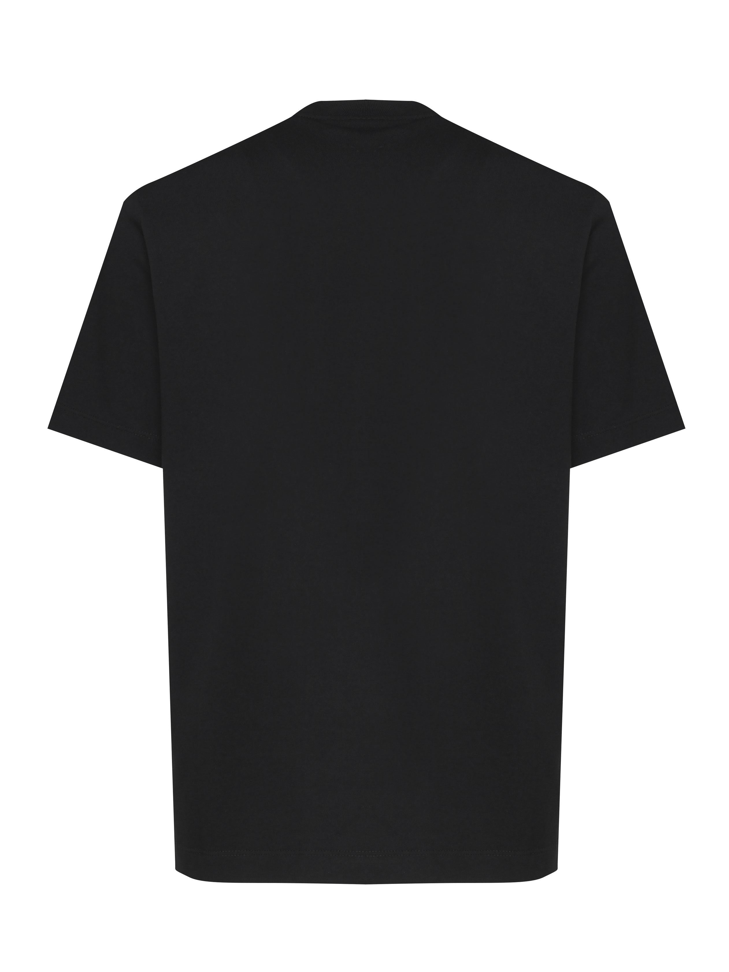 T-shirt Fuego in cotone FUEGO NERO GIULIANO GALIANO 