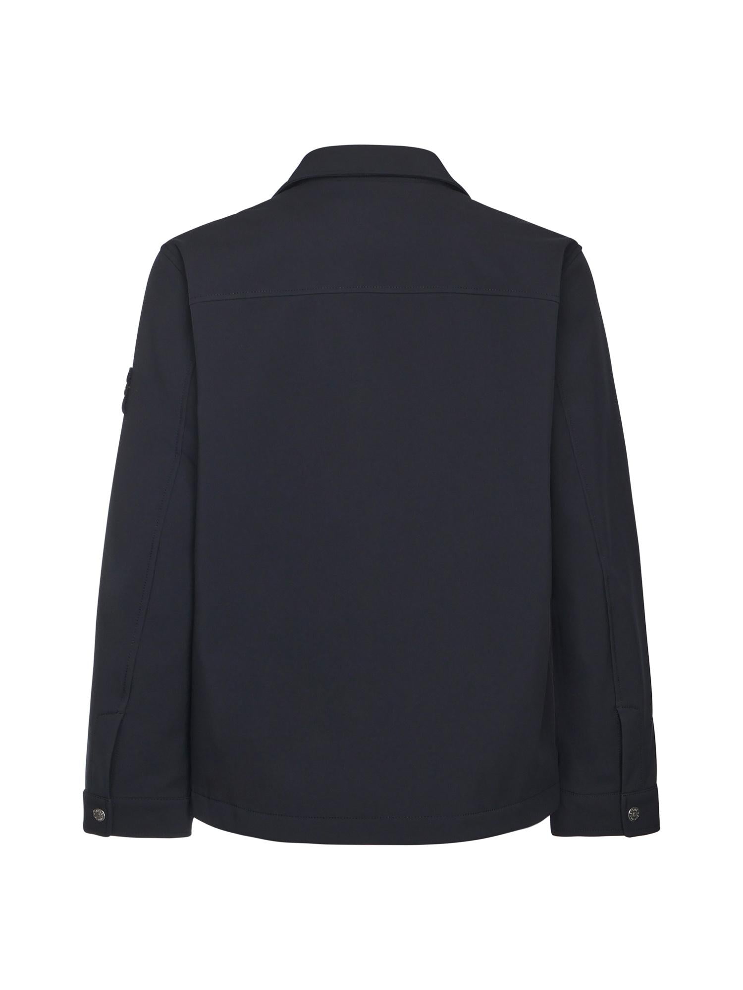 Shacket con zip e logo K2S15Q100003 S0B22V0020 STONE ISLAND 