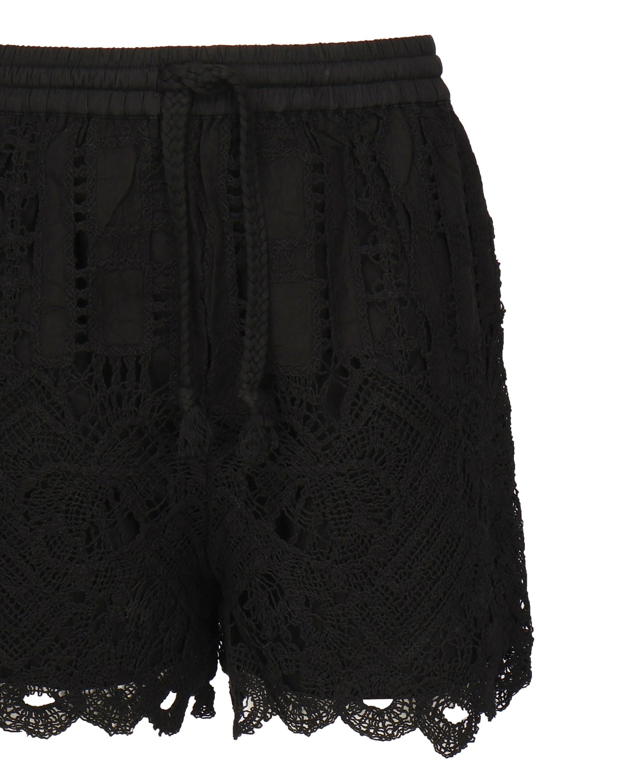 Shorts macramè traforati 104856 A2G9Z99 PINKO 