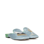 Mule Embroidered 5387783069 PALE BLUE KURT GEIGER 