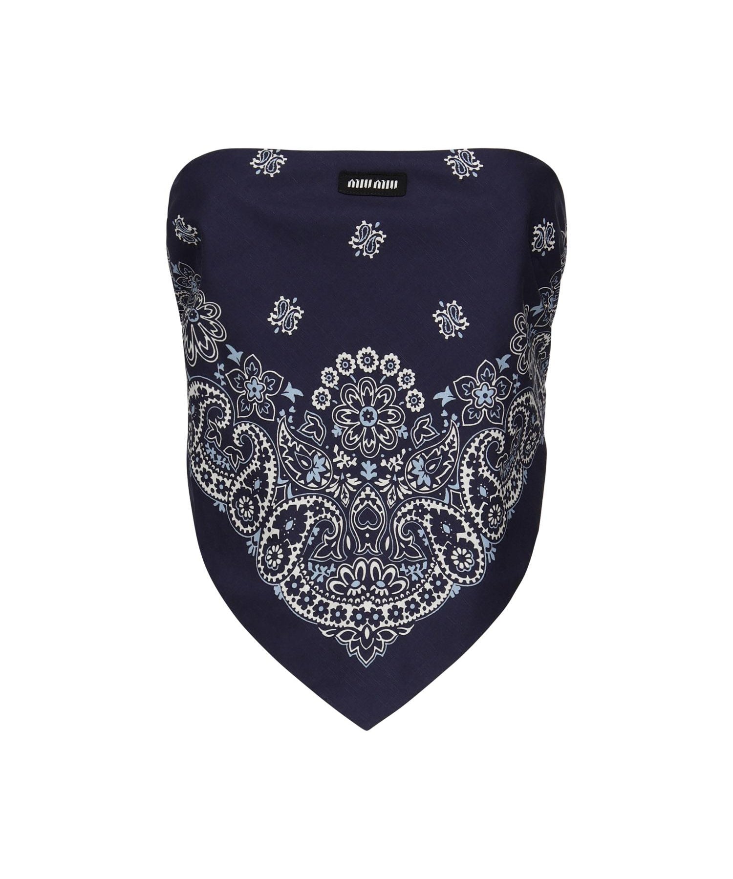 Top con stampa bandana MT2008 17QIF0QV9 MIU MIU 