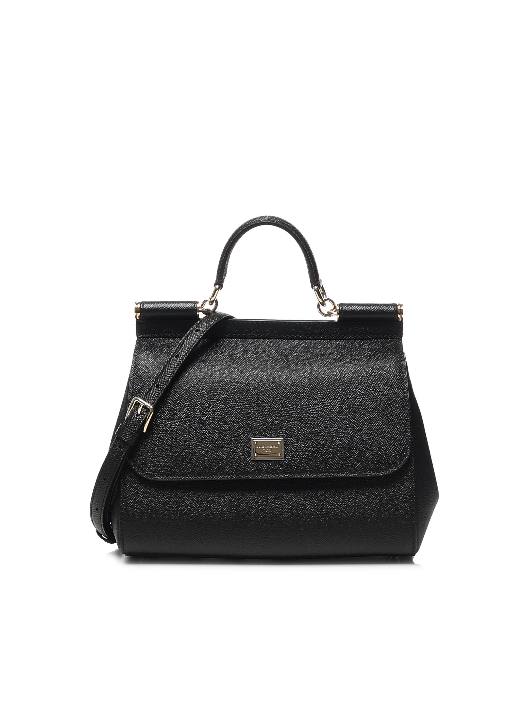 Borsa a mano Sicily grande in pelle di vitello Dauphine BB6002 B100180999 DOLCE & GABBANA 