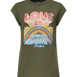 T-shirt con stampa 104603 A2D7V49 PINKO 