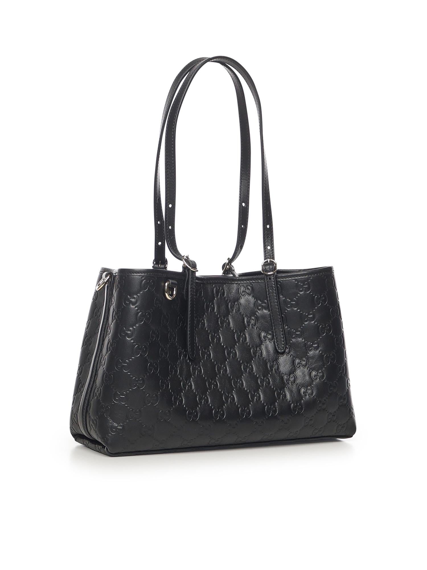 Borsa shopping GG Emblem in pelle media 815214 AAFDV1000 GUCCI 