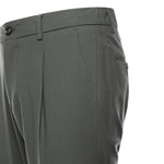 Pantaloni in gabardine di misto lana RICCARDO CC REGULAR MTVERDE BEABLE 