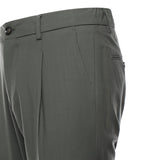 Pantaloni in gabardine di misto lana RICCARDO CC REGULAR MTVERDE BEABLE 