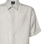Camicia FF jacquard in lino con impunture FS0795 AU7NF0RQ0 FENDI 