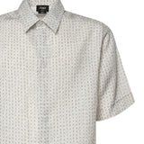 Camicia FF jacquard in lino con impunture FS0795 AU7NF0RQ0 FENDI 