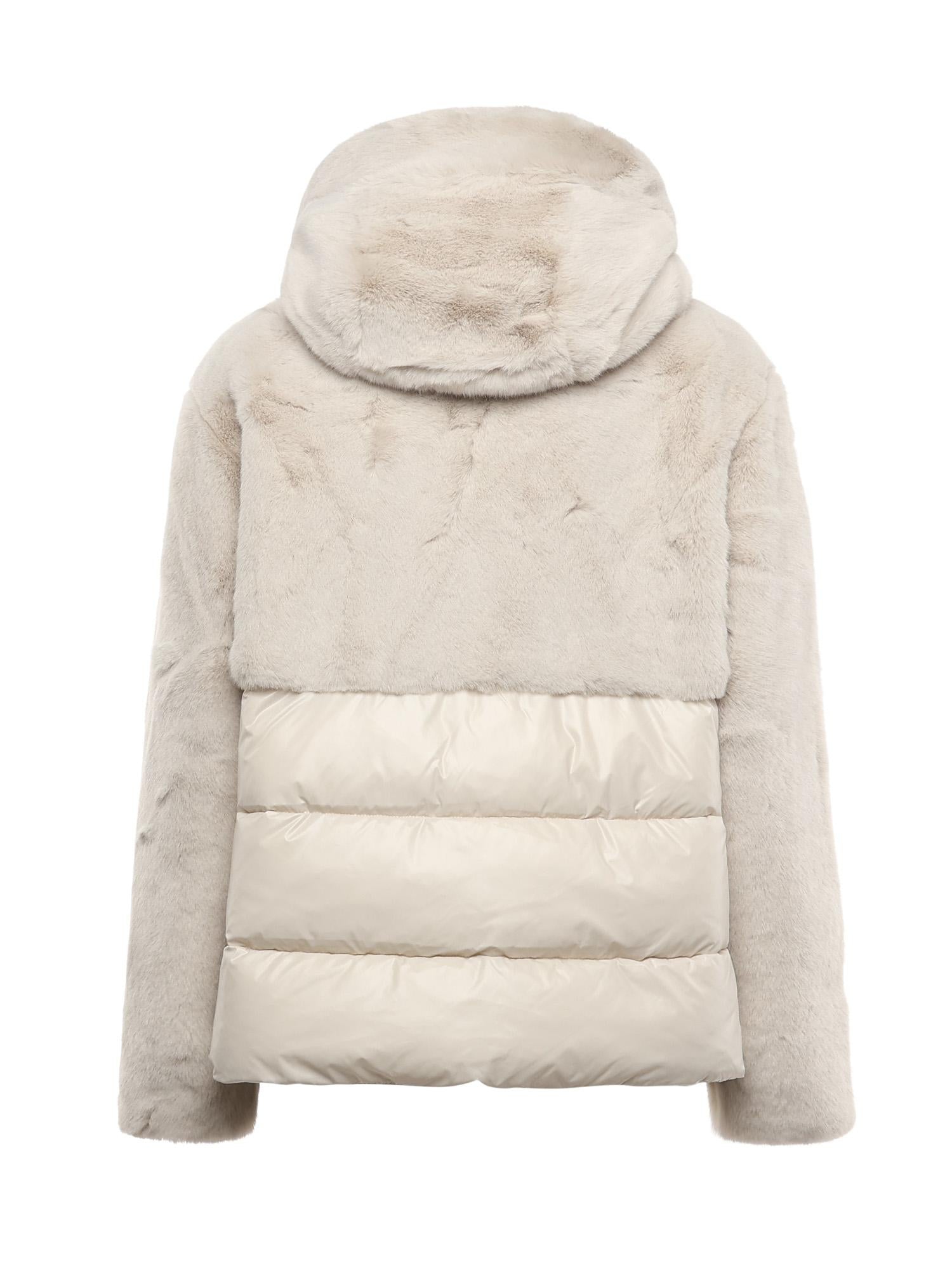 Piumino in nylon con pelliccia 25WBLDC02178 006646907 BLAUER 