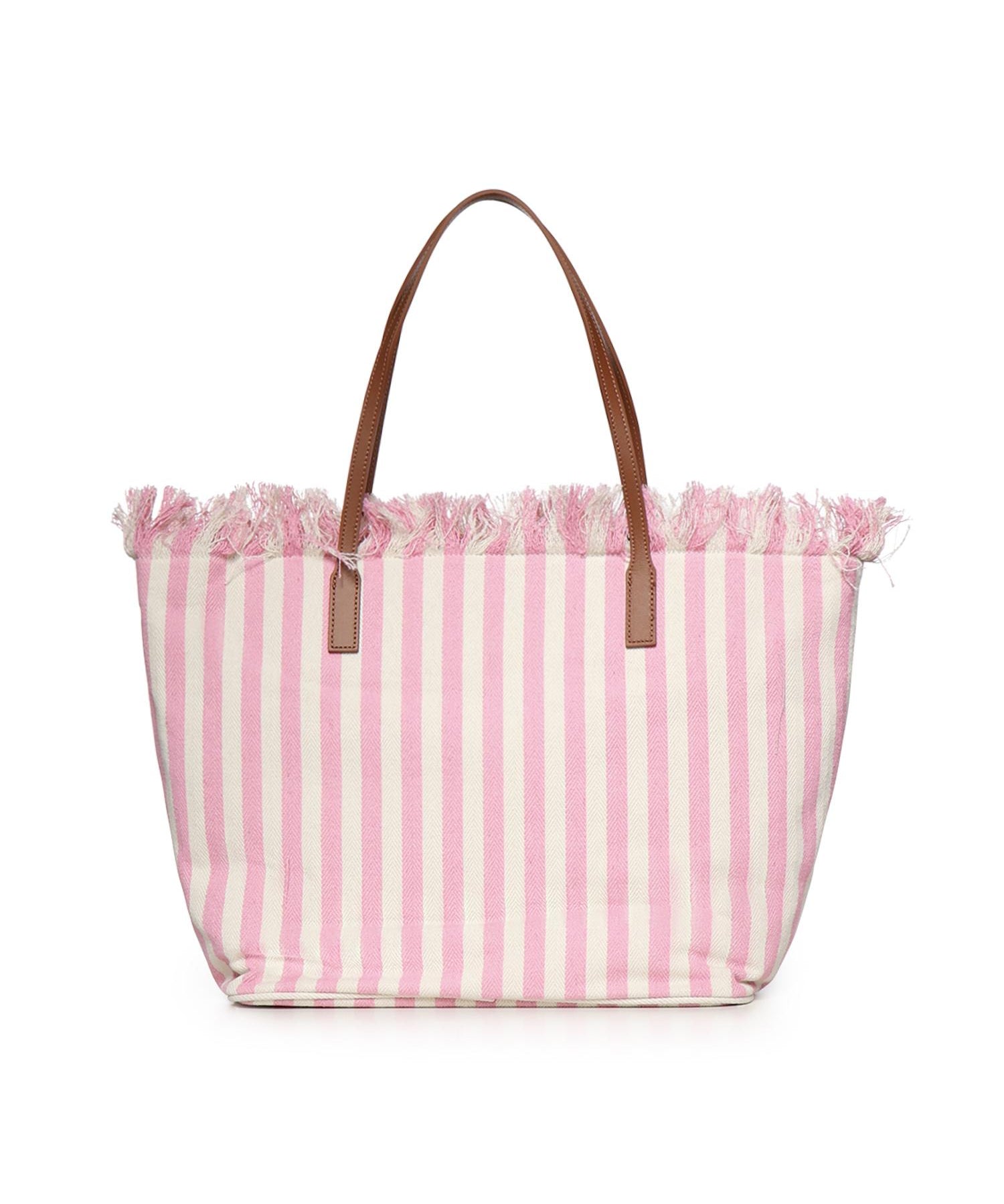 Borsa City in canvas a righe CBF0001 01764L MC2 SAINT BARTH 