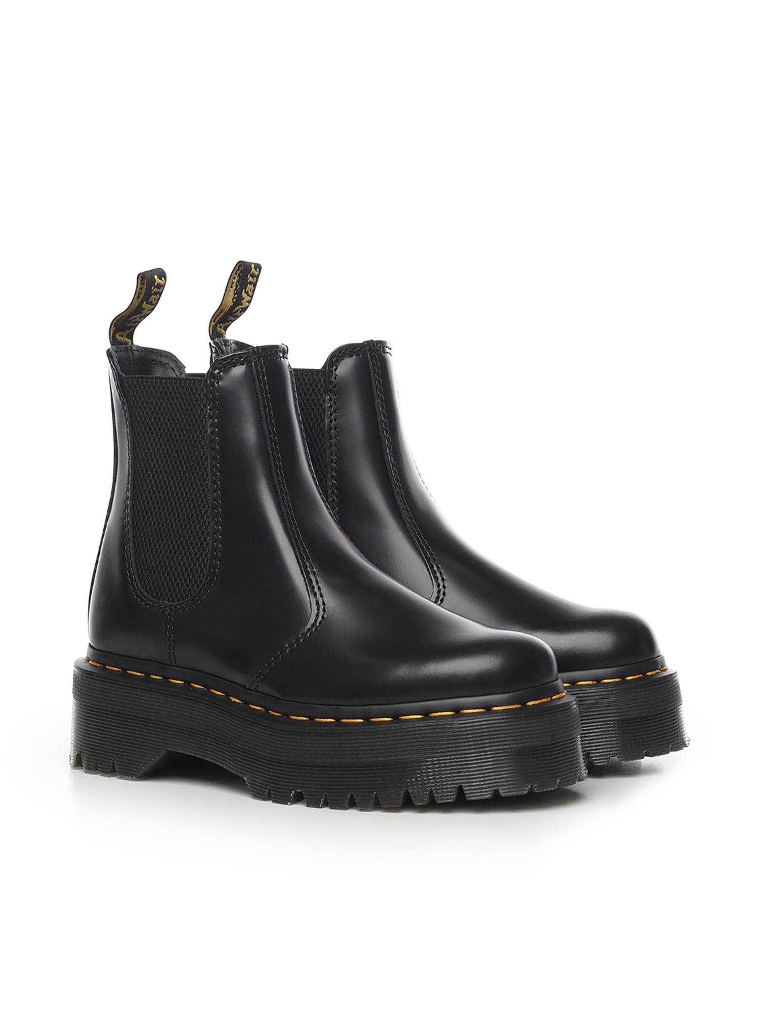 Stivaletti Chelsea Platform Quad 2976 in pelle 24687001  DR. MARTENS 