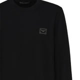 Maglia girocollo in lana con etichetta logata GXO39T JEMQ4N0000 DOLCE & GABBANA 