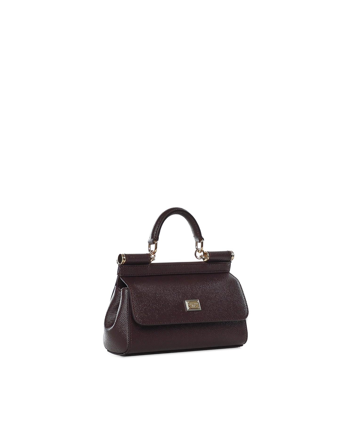 Borsa a mano Sicily mini in pelle di vitello Dauphine BB7116 B10018M073 DOLCE & GABBANA 