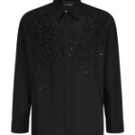 Camicia Tavaria con ricami e paillettes RMP25233CA BLACK JOHN RICHMOND 