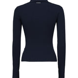 Maglia a maniche lunghe scollo ampio 104725 A2F0G82 PINKO 