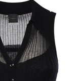 Canotta a polo in maglia a coste 106318 A34BZ99 PINKO 