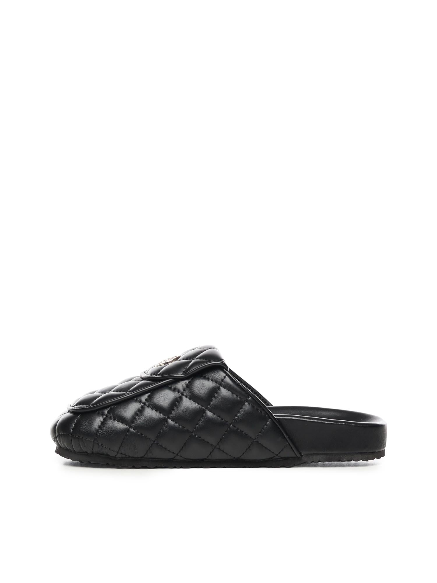 Slipper Keira con logo 73SC9FU01MAT KEIRA SHOESNERO V° 73 