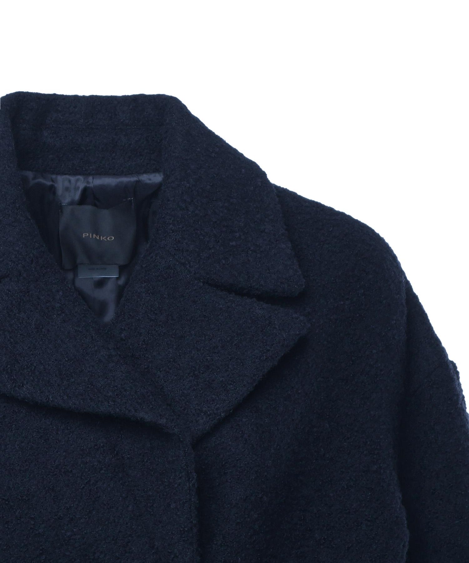 Cappotto caban doppiopetto in bouclé 105559 A2SHG02 PINKO 