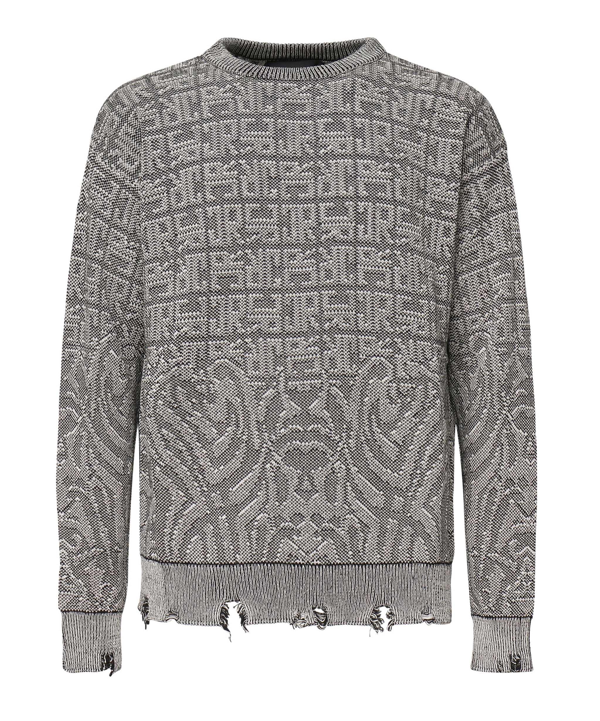 Maglione grigio con logo integrato RMP25003MA  JOHN RICHMOND 