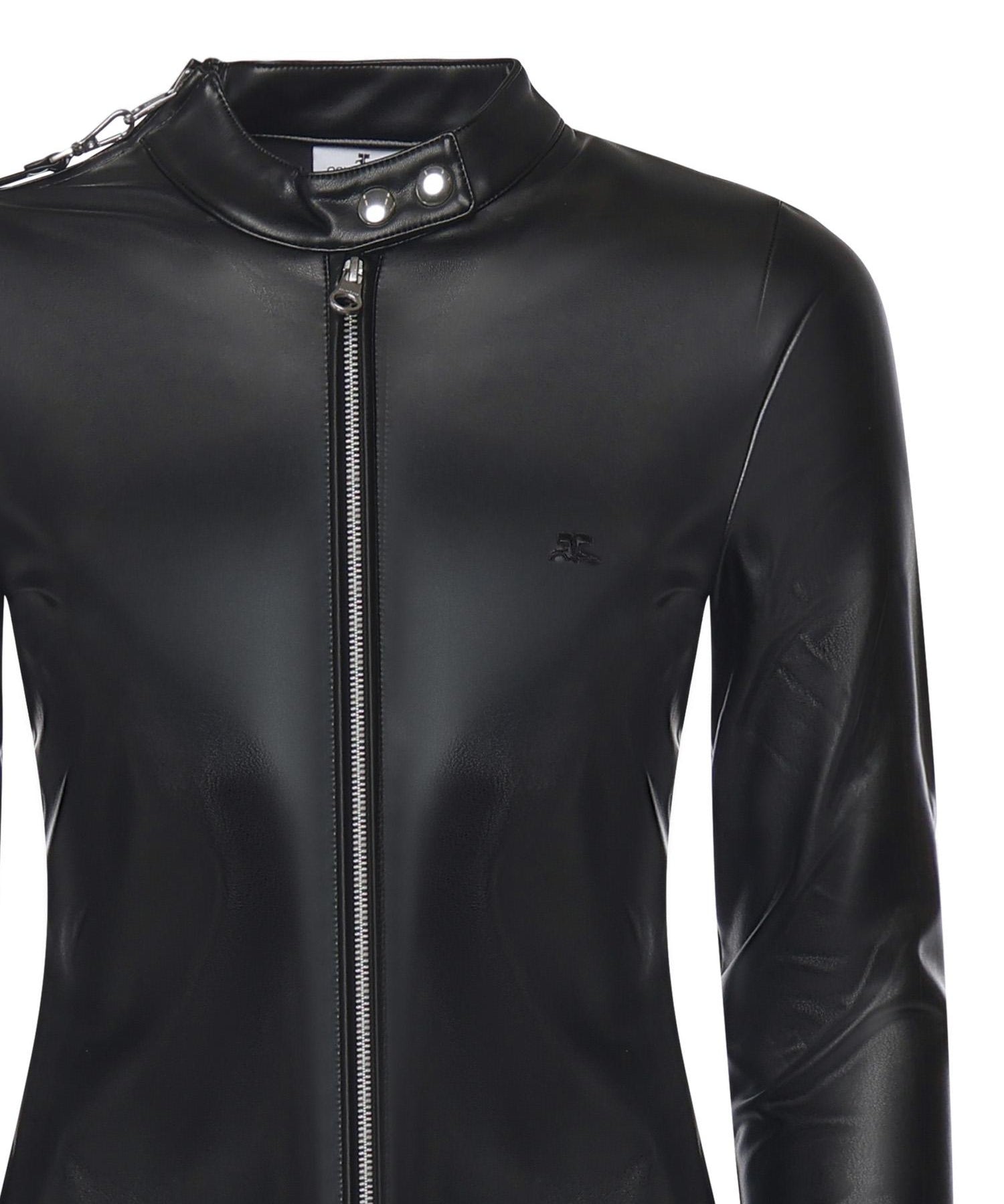 Top biker con zip 325CT0436PU0049 9999 COURREGES 