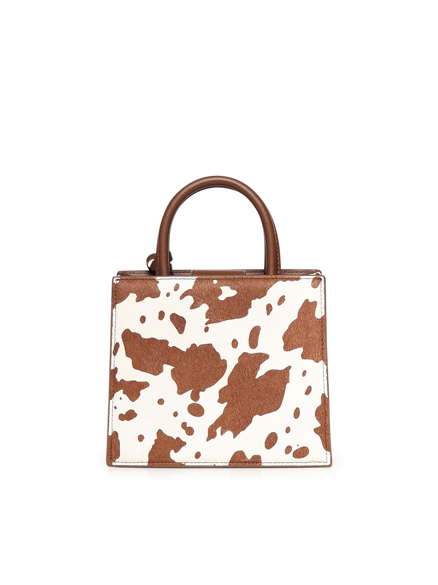 Borsa Shop Mini in cavallino con stampa muccata SHBM0002 00007L MC2 SAINT BARTH 