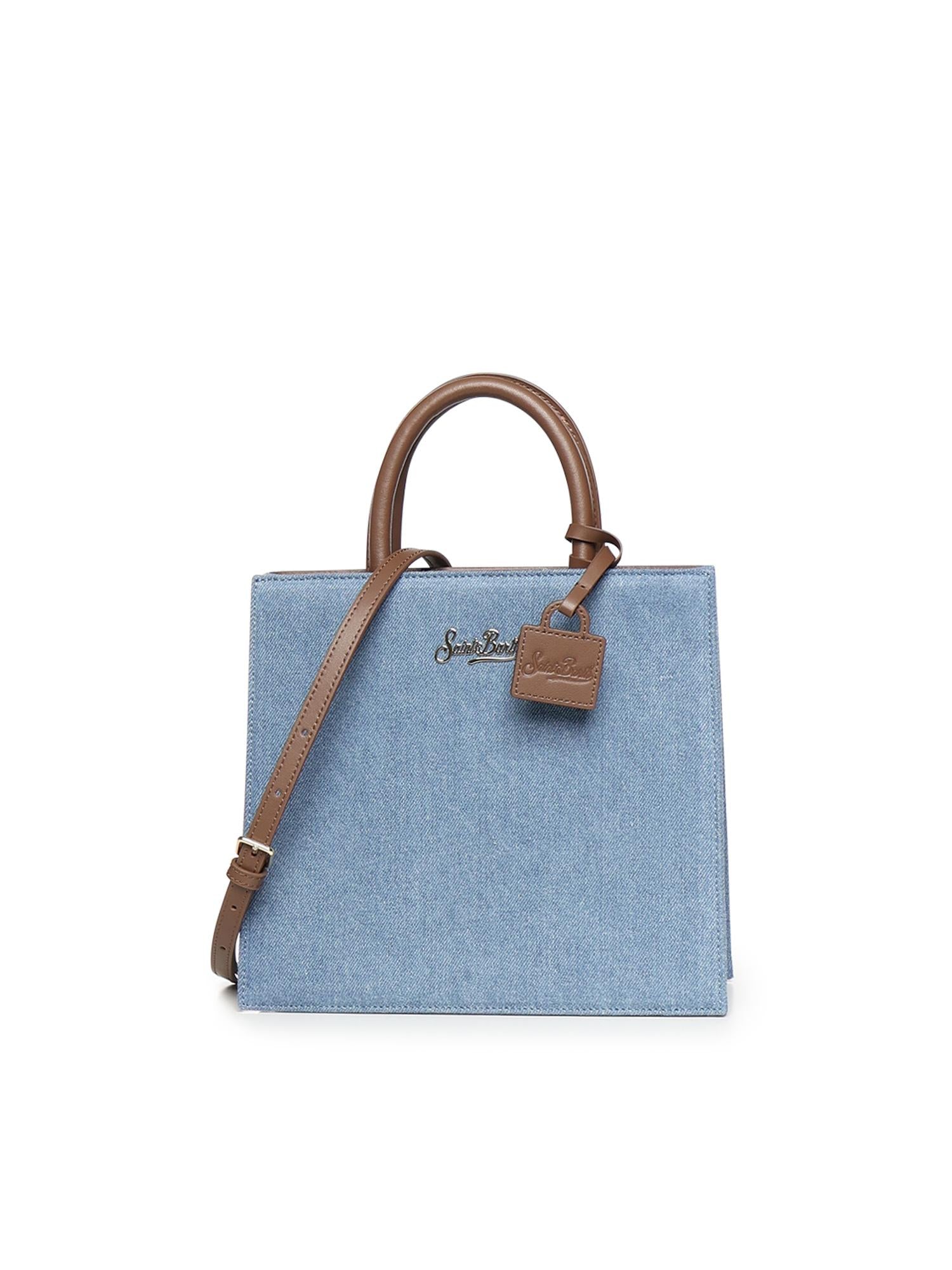 Borsa Shop Midi in denim e pelle SHBM0001 00009L MC2 SAINT BARTH 
