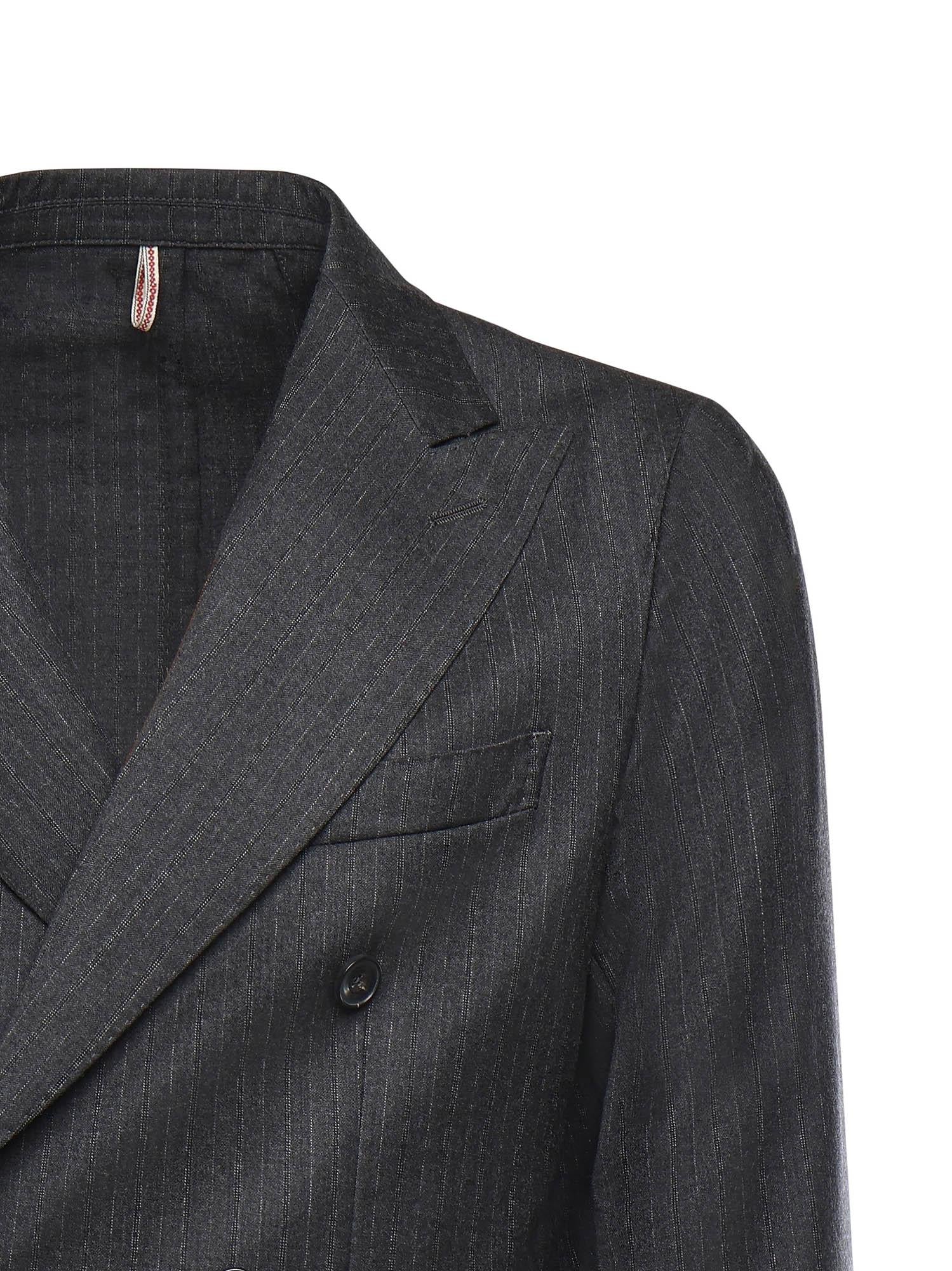 Abito sartoriale in lana gessata E3889N 95F SANTANIELLO 