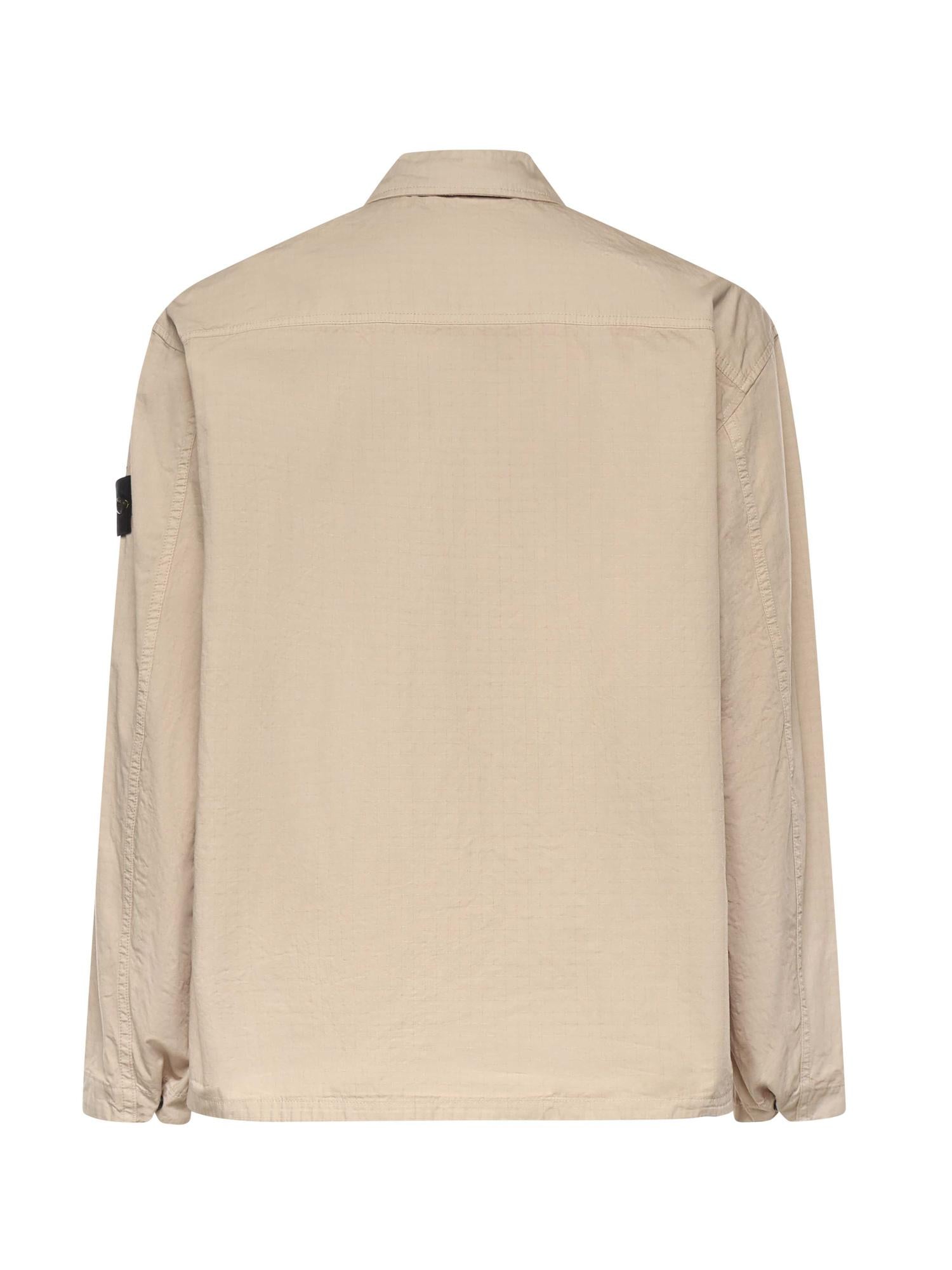 Overshirt in cotone con logo L1S151200005 S0298V009A STONE ISLAND 