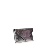 Bustina in pelle metallizzata con logo 105347 A2OTKZ7Q PINKO 