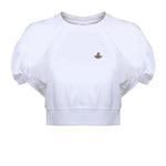 T-shirt cropped Football in cotone 1G010017 J001MA401 VIVIENNE WESTWOOD 