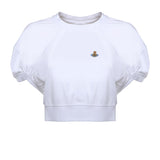 T-shirt cropped Football in cotone 1G010017 J001MA401 VIVIENNE WESTWOOD 