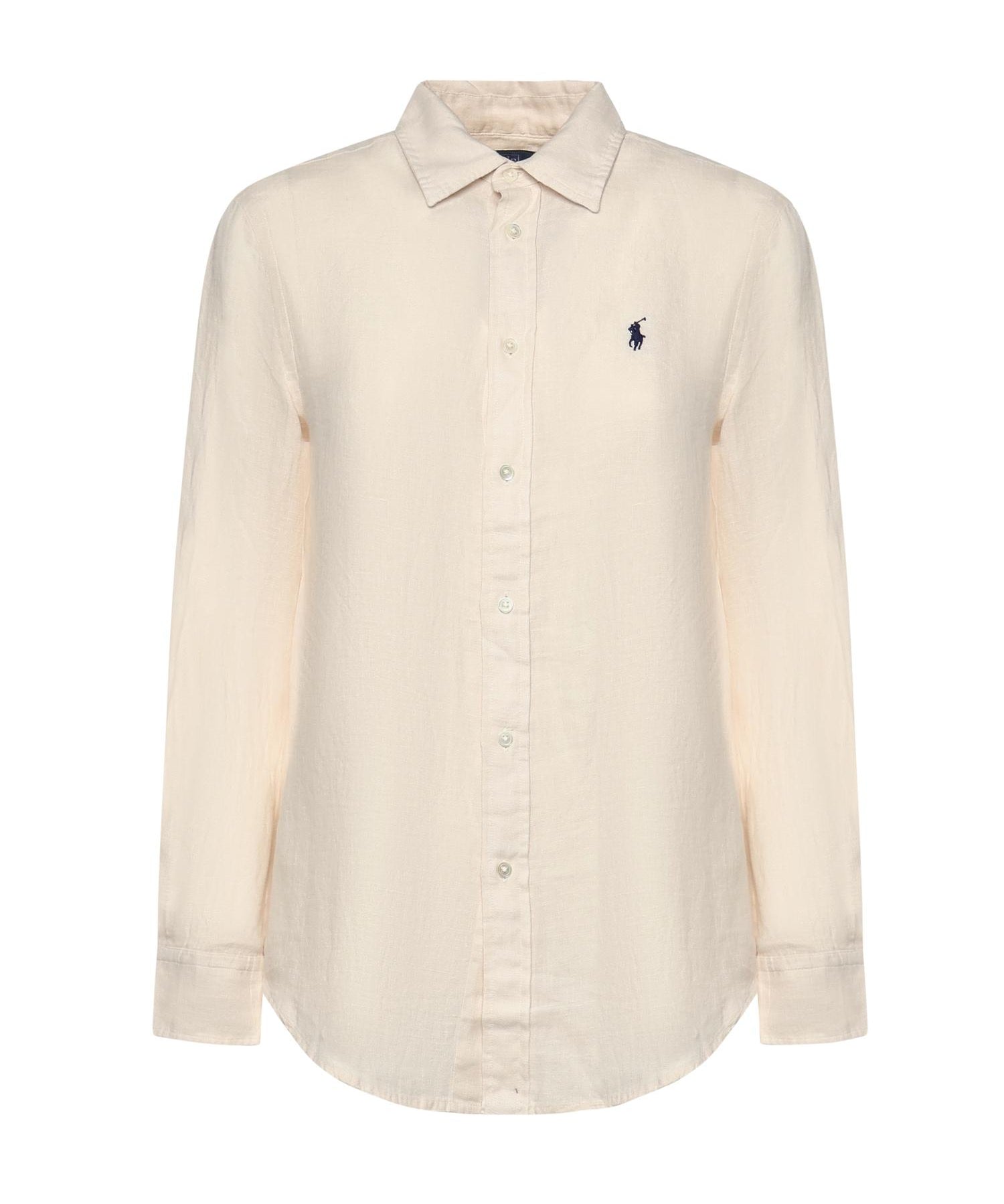 Camicia in lino con logo 211970730 511 POLO RALPH LAUREN 